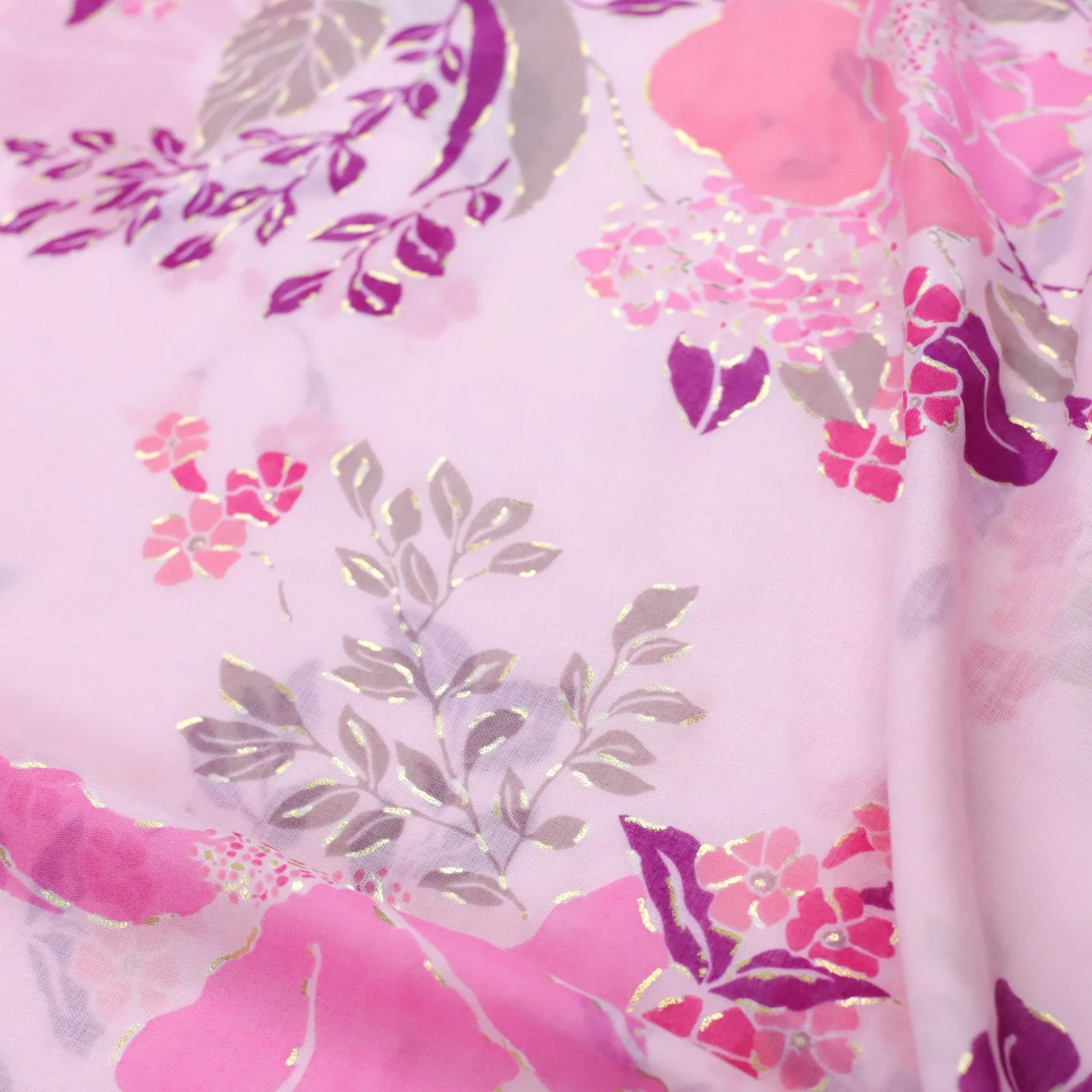 230413 hot stamping flower printed scarf