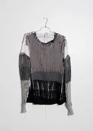 3T Sweater Dress (White, Stripe, Black, Light Gray, Medium Gray, Dark Gray)