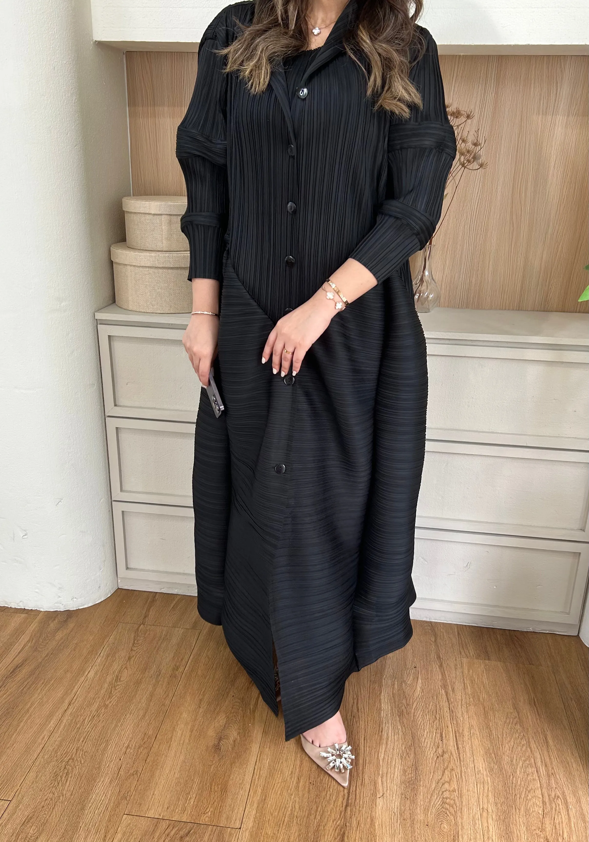 Abaya  With Circular Folds