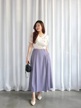 ACEWIN Front Inverted Pleated Maxi Skirt (Size S-M) 601306