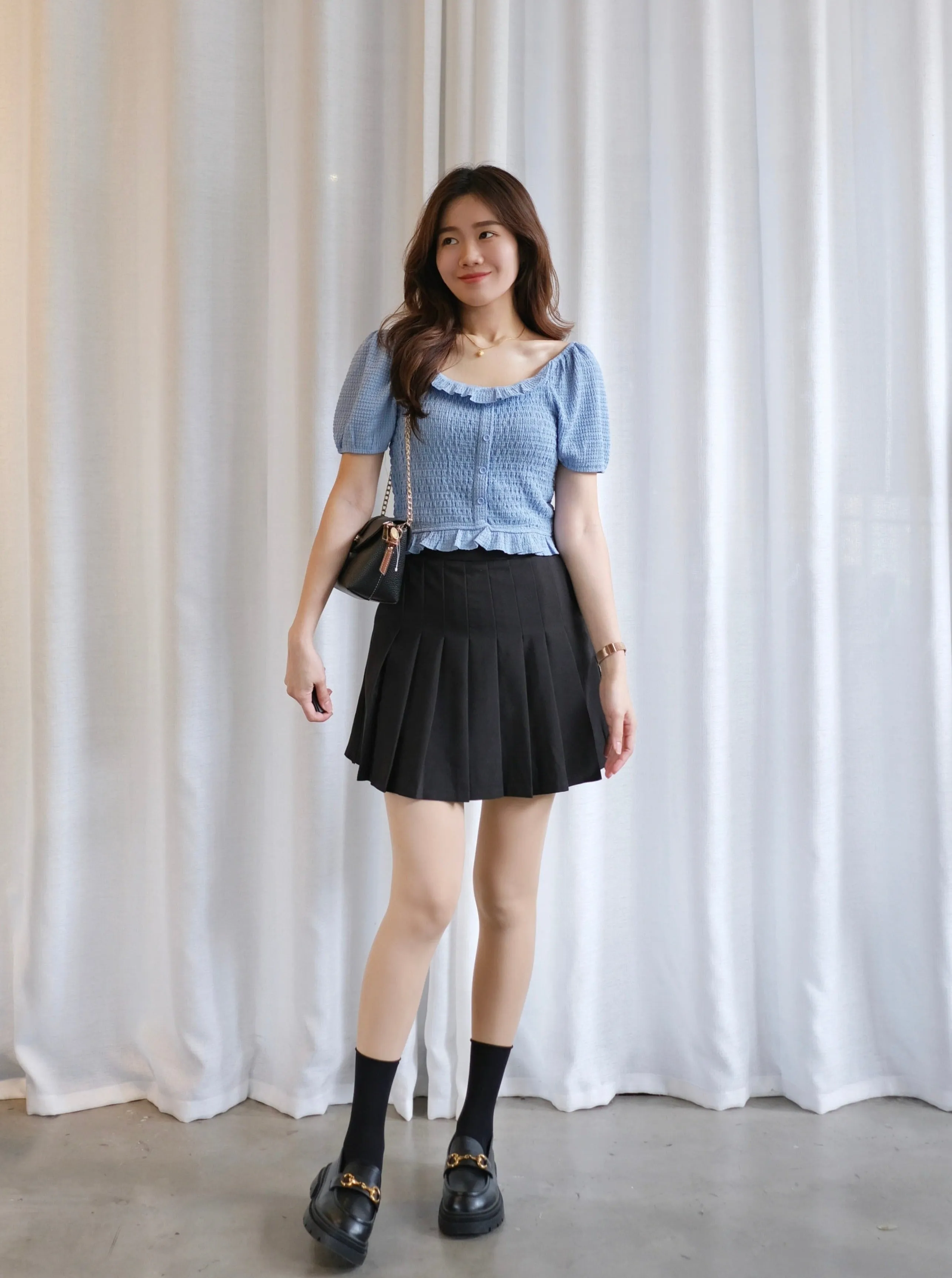 ACEWIN Pleated Mini Skirt (Size S-L) 601290