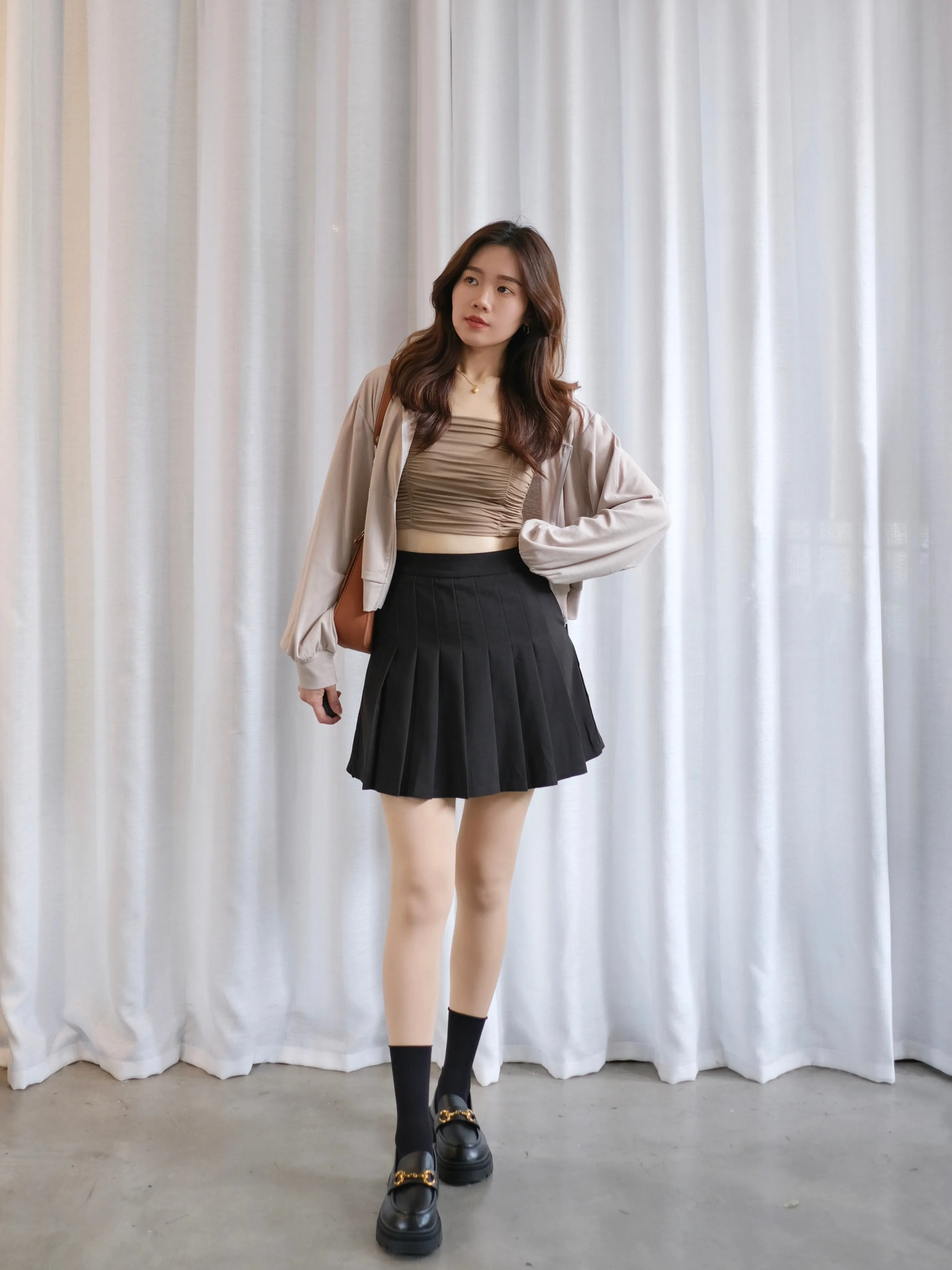 ACEWIN Pleated Mini Skirt (Size S-L) 601290