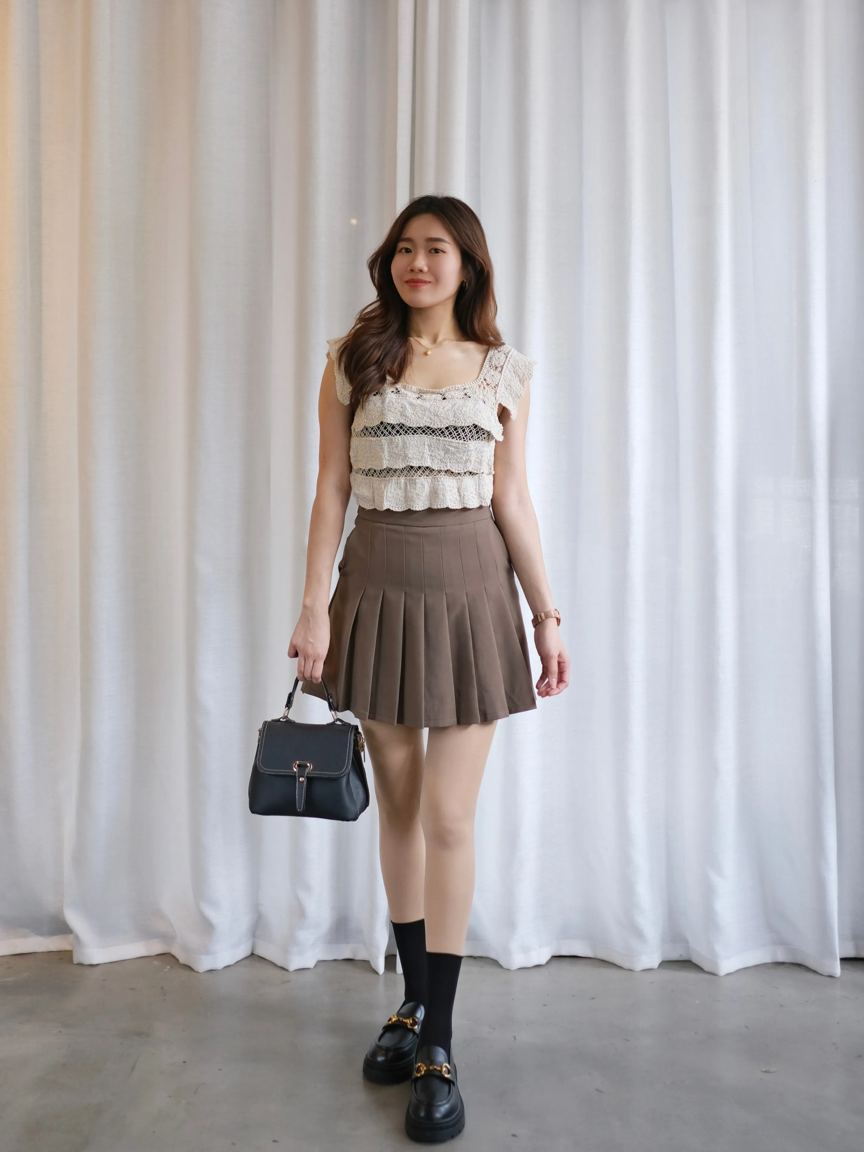 ACEWIN Pleated Mini Skirt (Size S-L) 601290