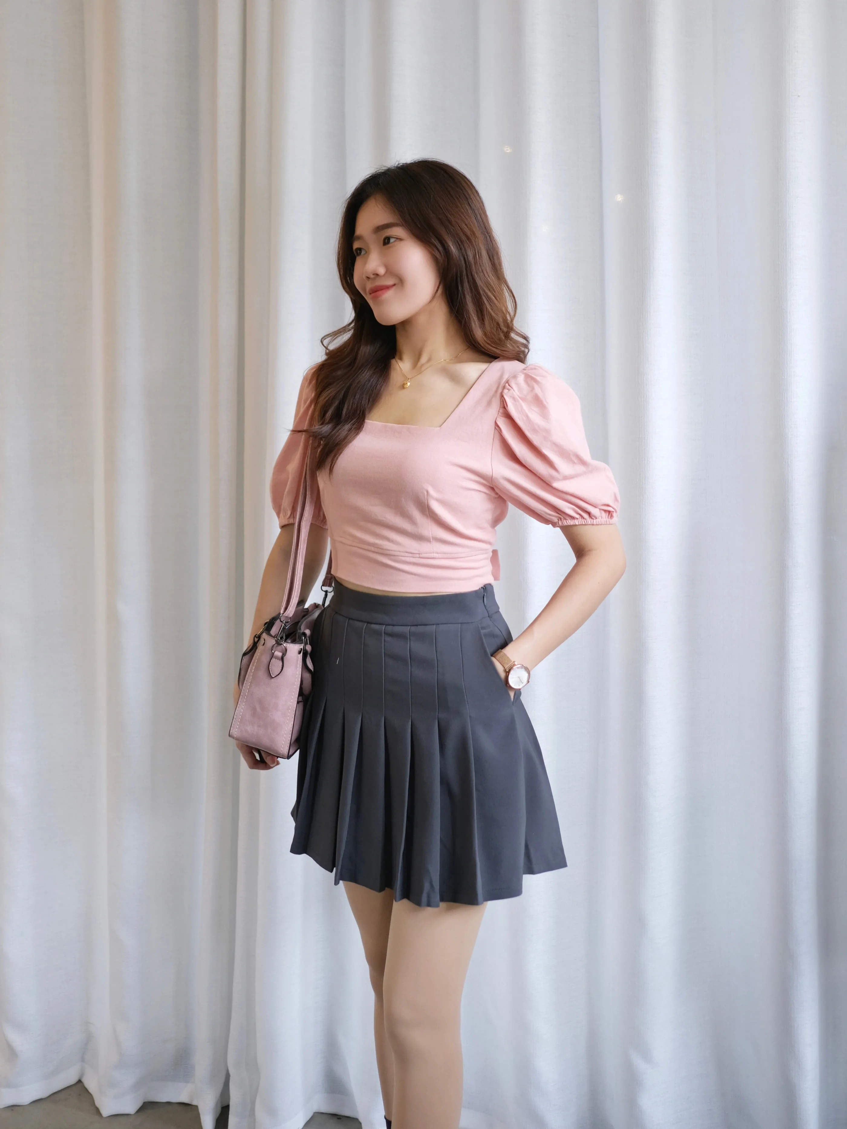 ACEWIN Pleated Mini Skirt (Size S-L) 601290