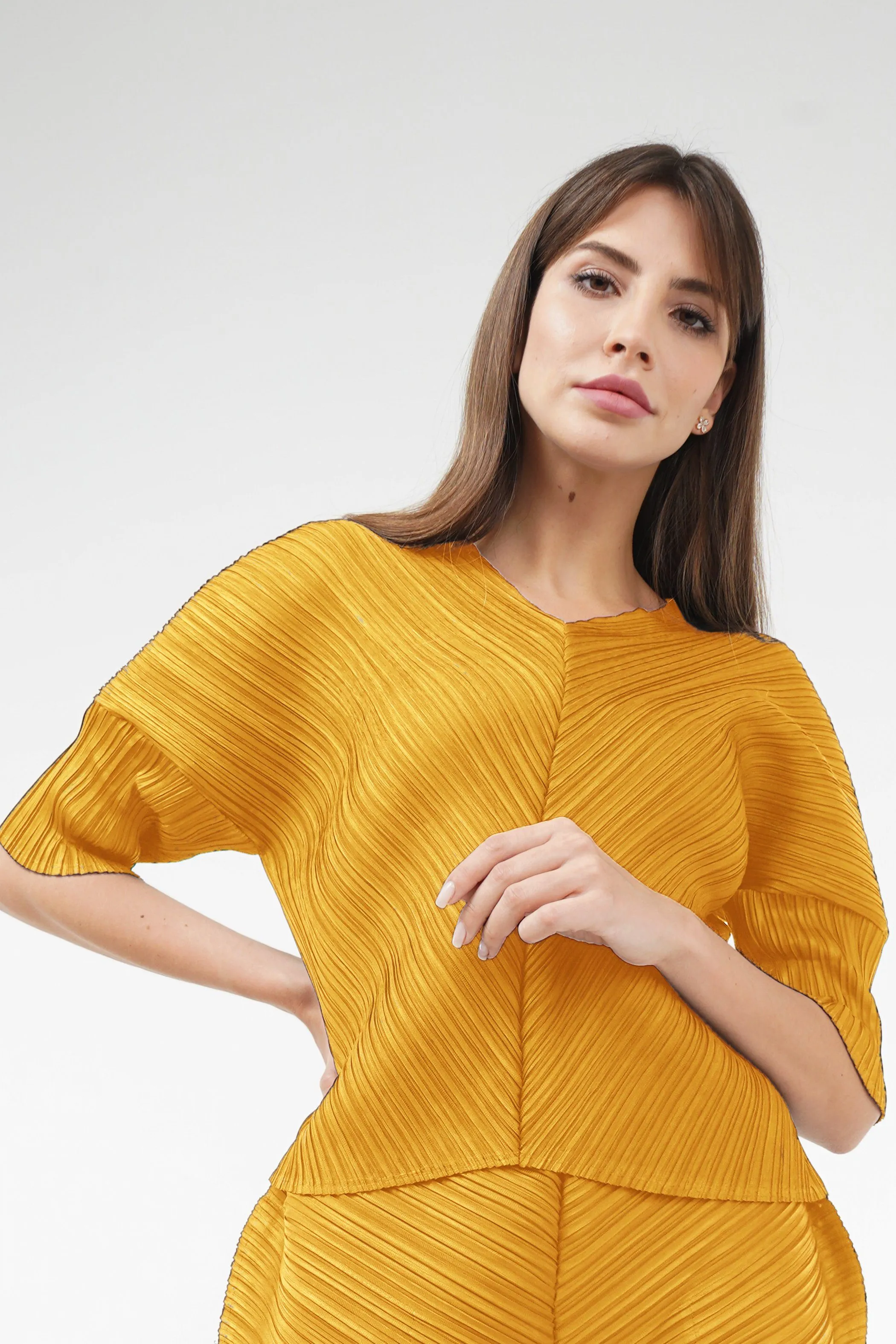 Aline V-Neck, 3/4 Sleeve Top