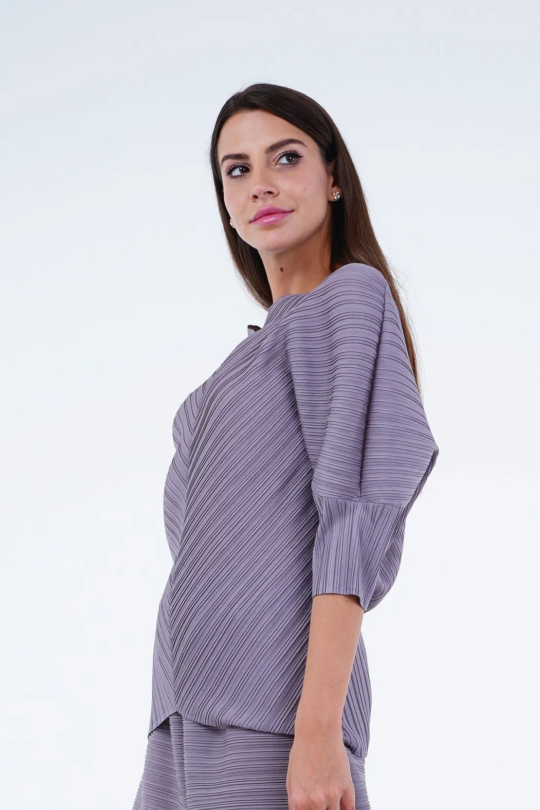 Aline V-Neck, 3/4 Sleeve Top