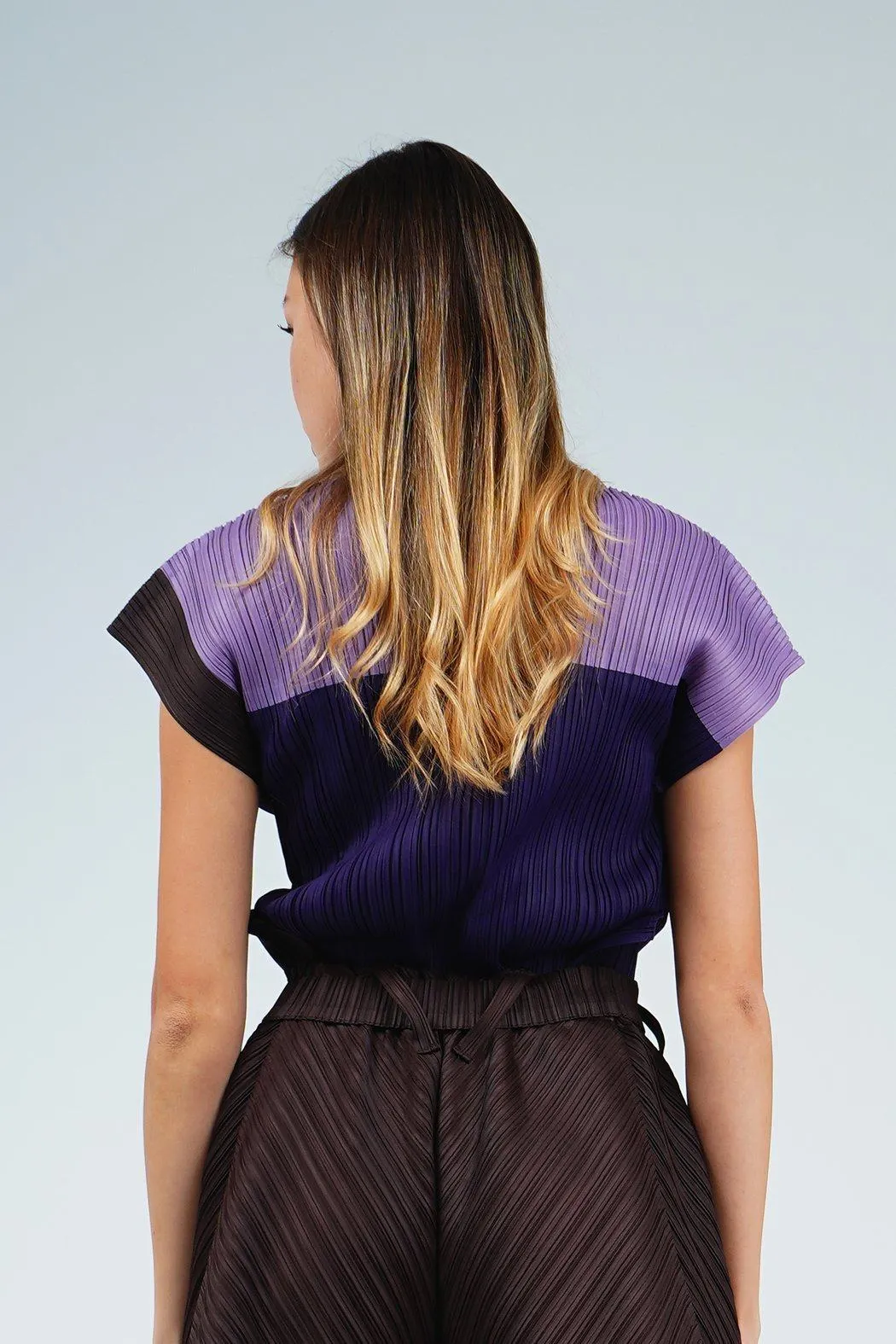 Alvia Cap Sleeve Pleated Top