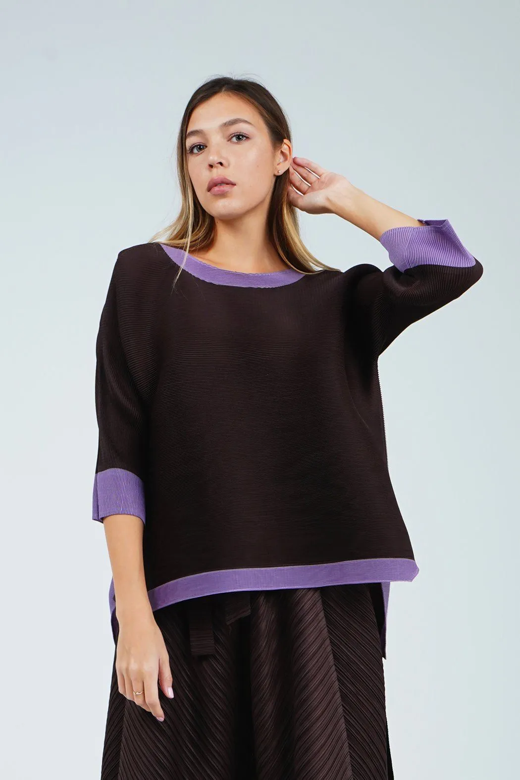 Angeline Crew Neck Long Sleeve Top