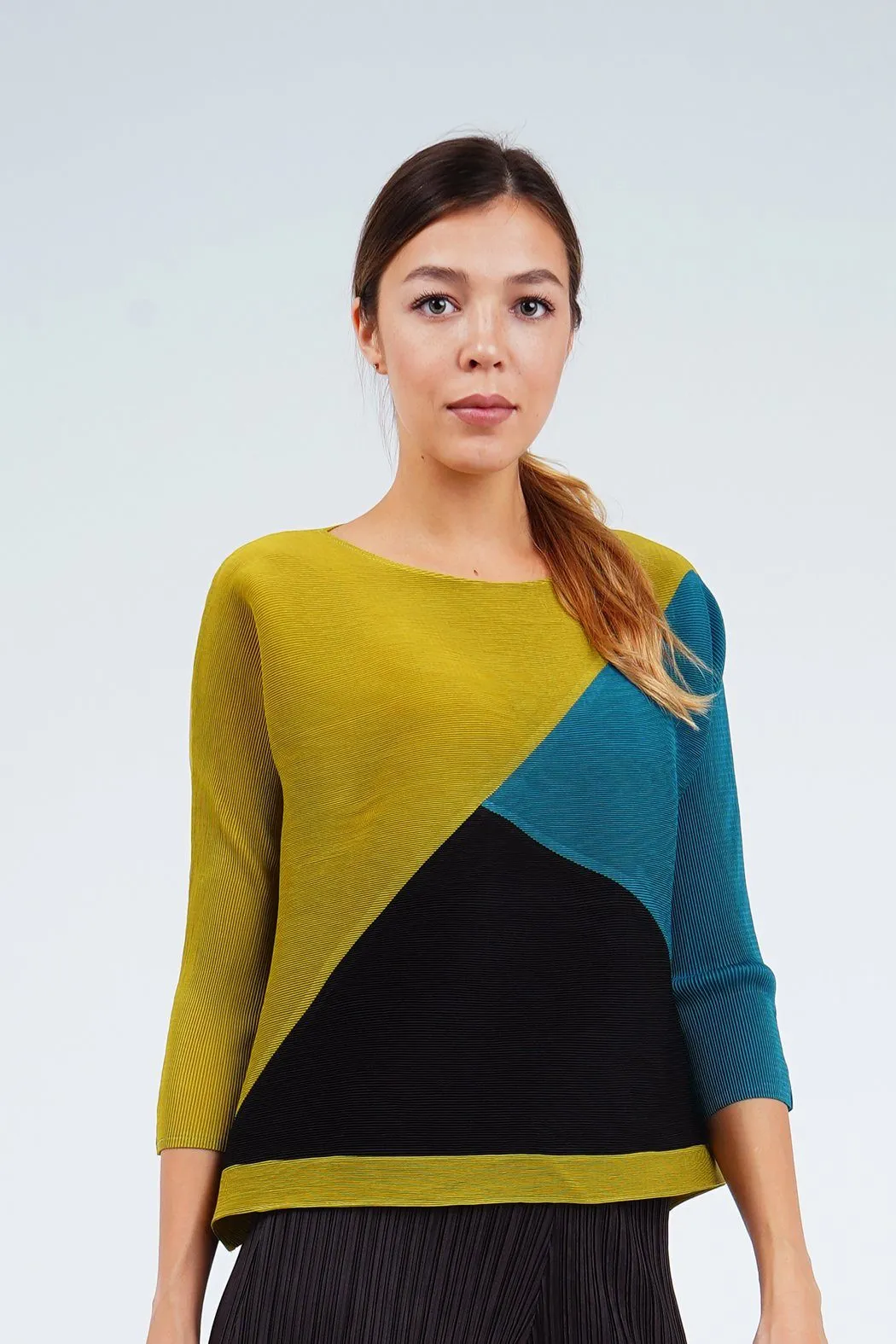 Ariane Color-Block Long Sleeve Top