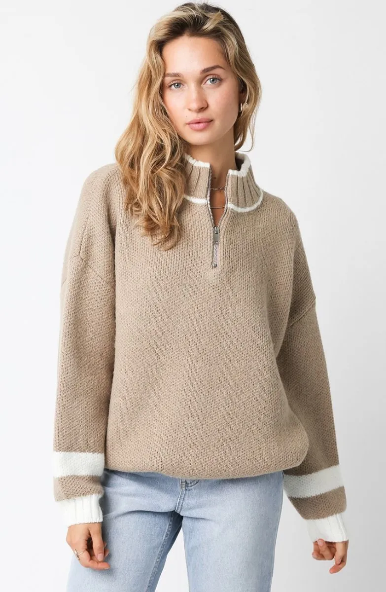 Audrey Half Zipper Sweater