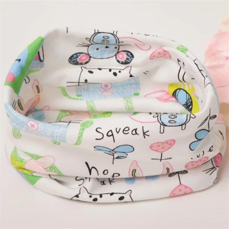 Autumn Kids Scarf Cotton Baby Scarf Winter Spring Boys Girls Scarves Infant Neck Ring Collar Children Neckerchief