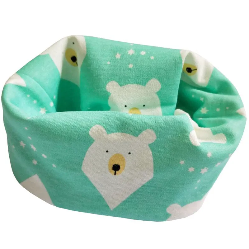 Autumn Kids Scarf Cotton Baby Scarf Winter Spring Boys Girls Scarves Infant Neck Ring Collar Children Neckerchief