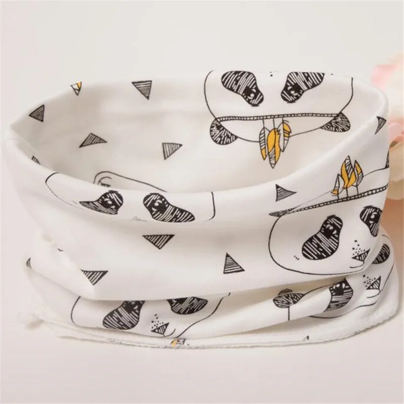 Autumn Kids Scarf Cotton Baby Scarf Winter Spring Boys Girls Scarves Infant Neck Ring Collar Children Neckerchief