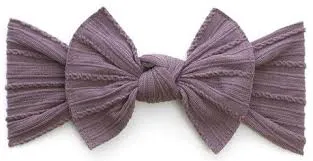 Baby Bling Bows - Cable Knit Knot - Lilac