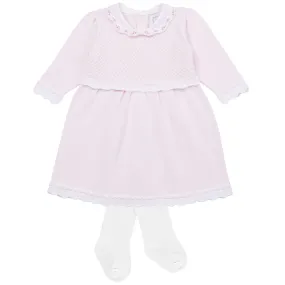 Baby Girls Pink Dress & Tights