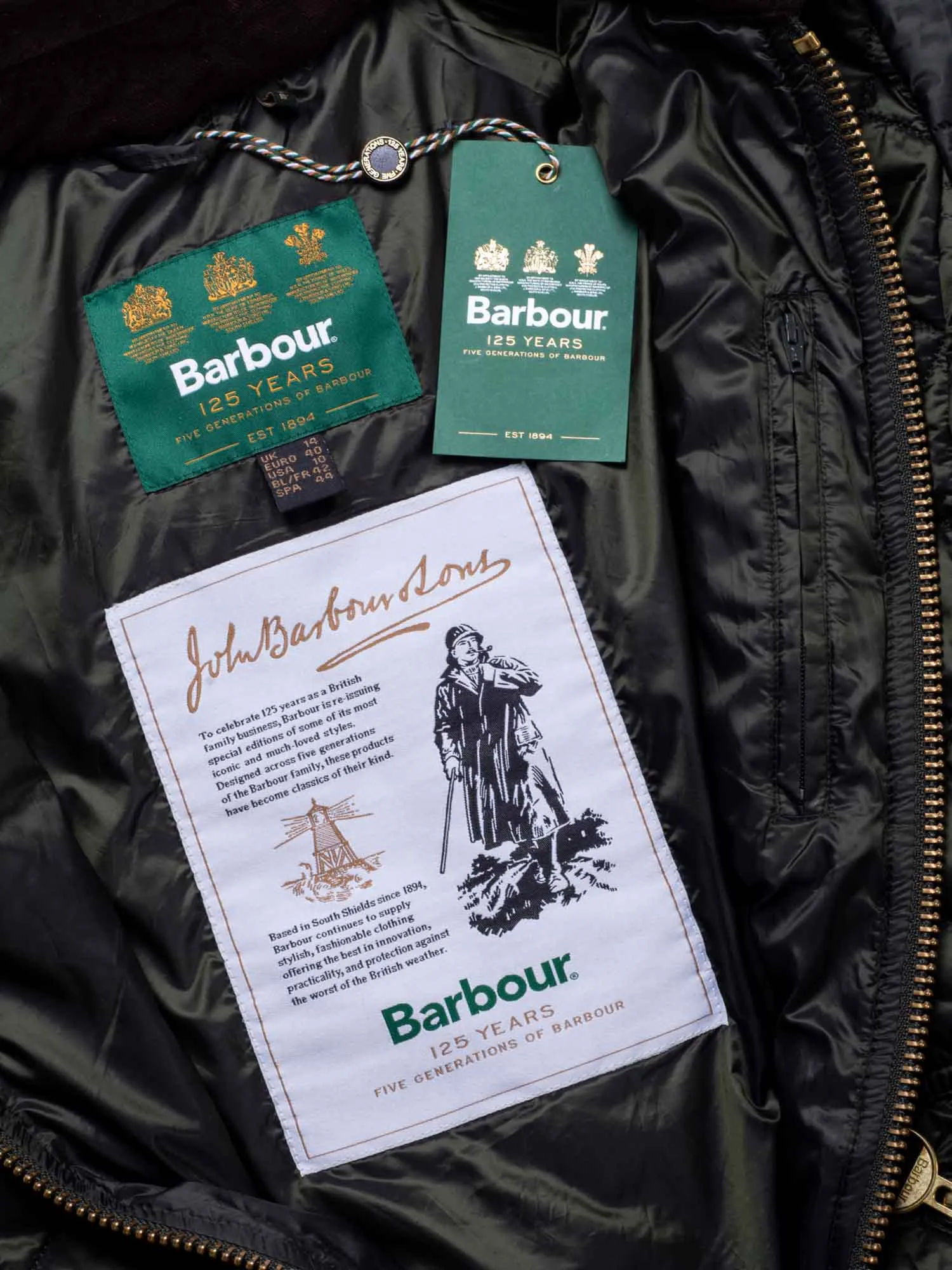 Barbour Icons Liddesdale Quilted Coat Green