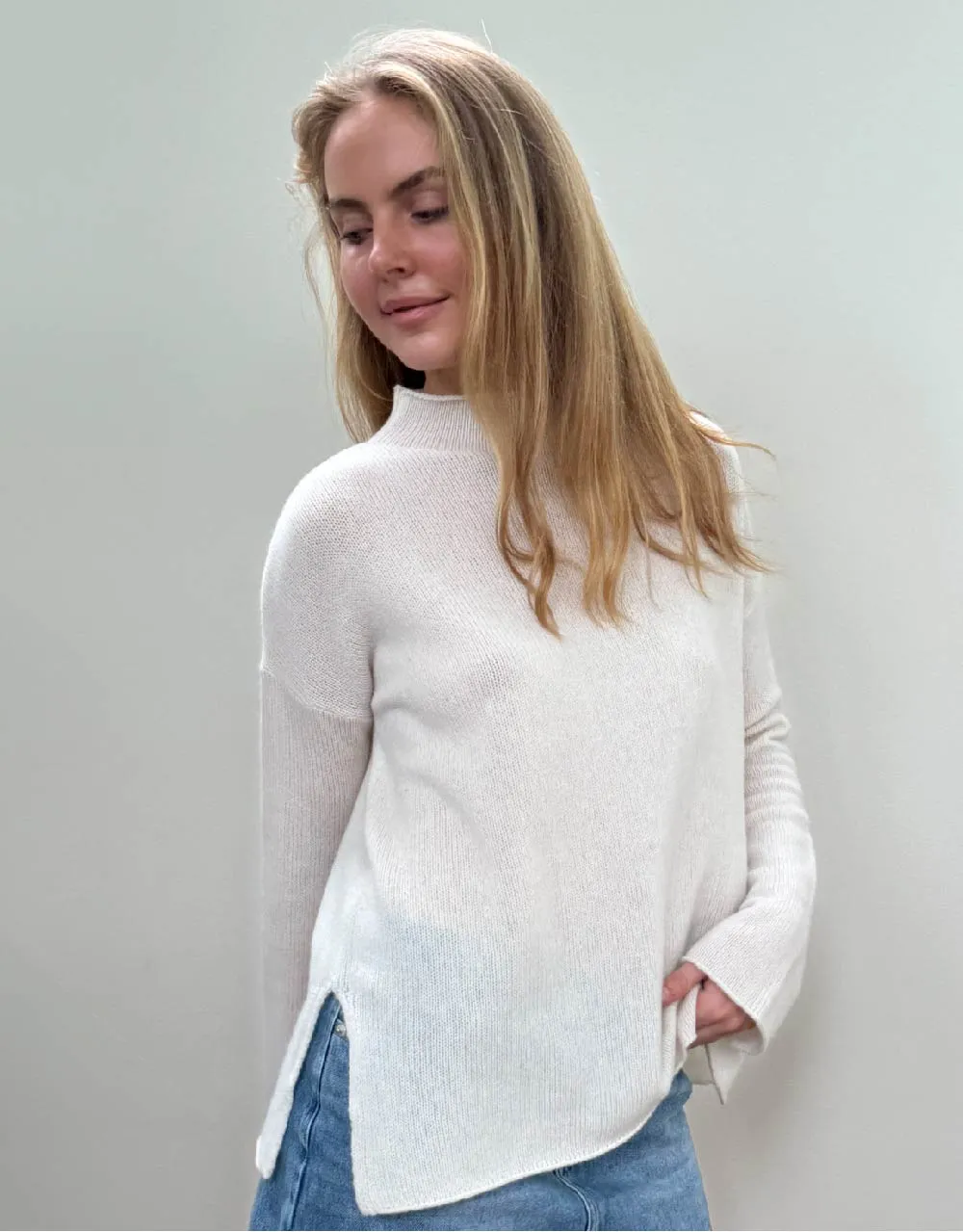 Bella Sweater in White