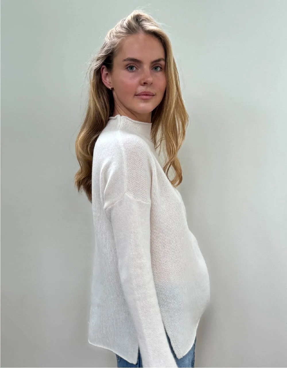 Bella Sweater in White