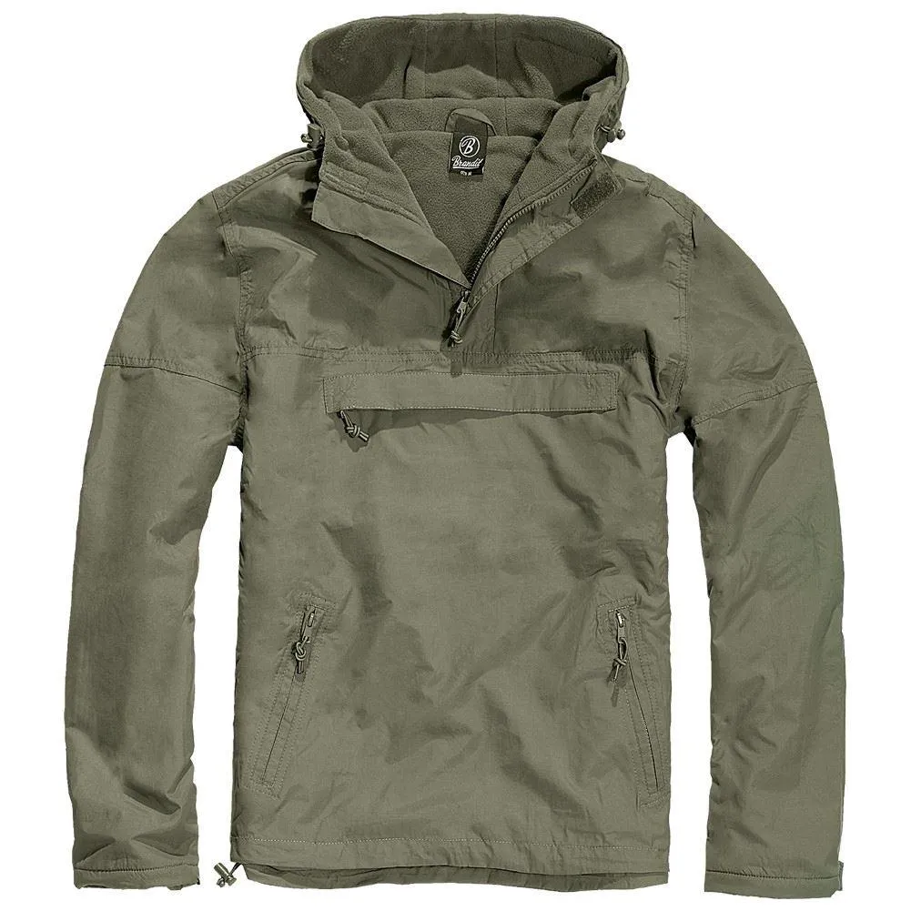 Brandit Men's Windbreaker 3001 Hooded Top Tactical Army Military Combat Fishing