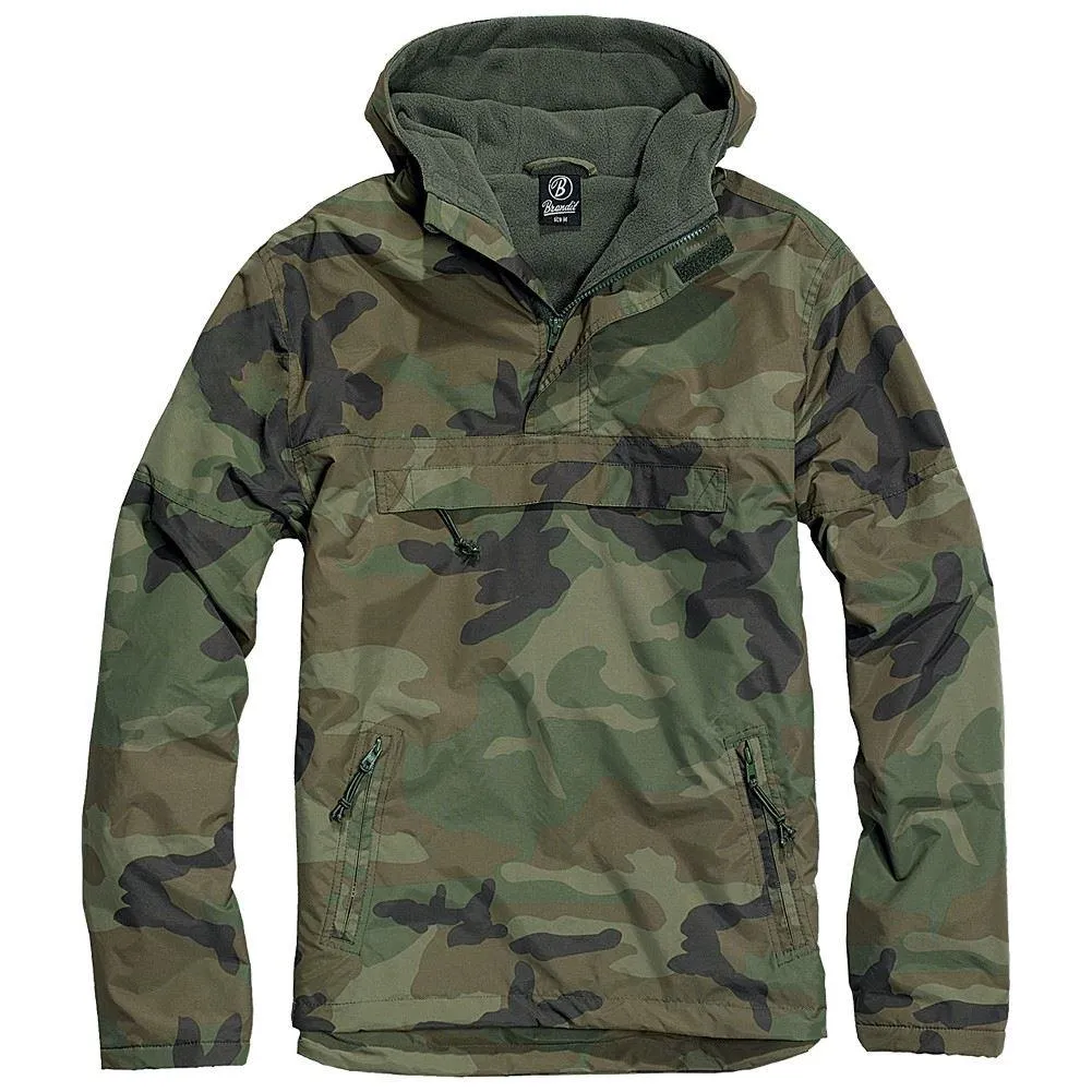 Brandit Men's Windbreaker 3001 Hooded Top Tactical Army Military Combat Fishing