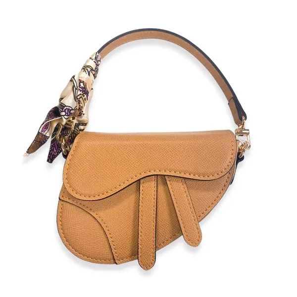 Brown Saddle Purse