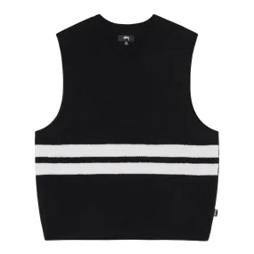 BRUSHED MOHAIR VEST BLACK