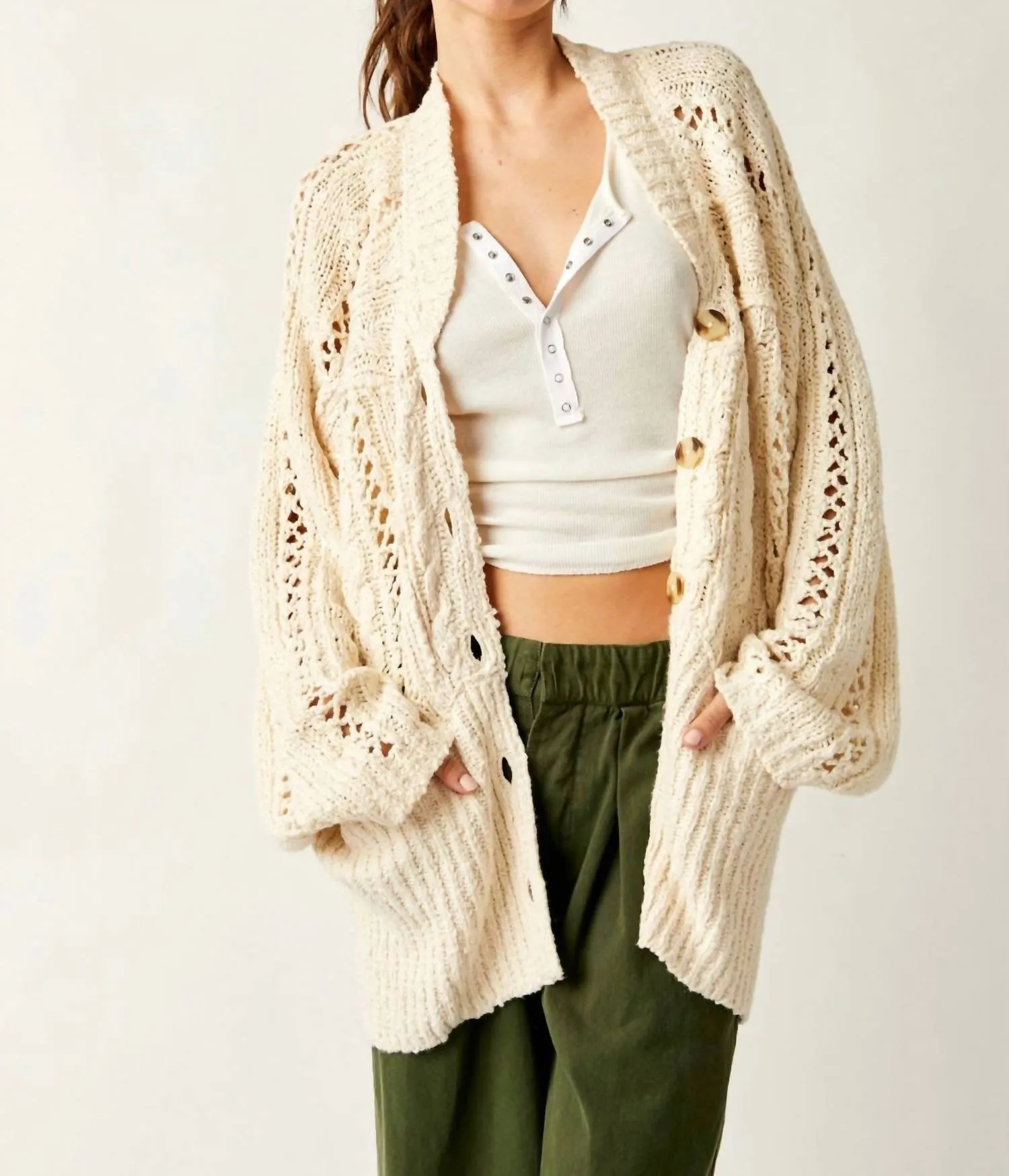 Cable Cardigan