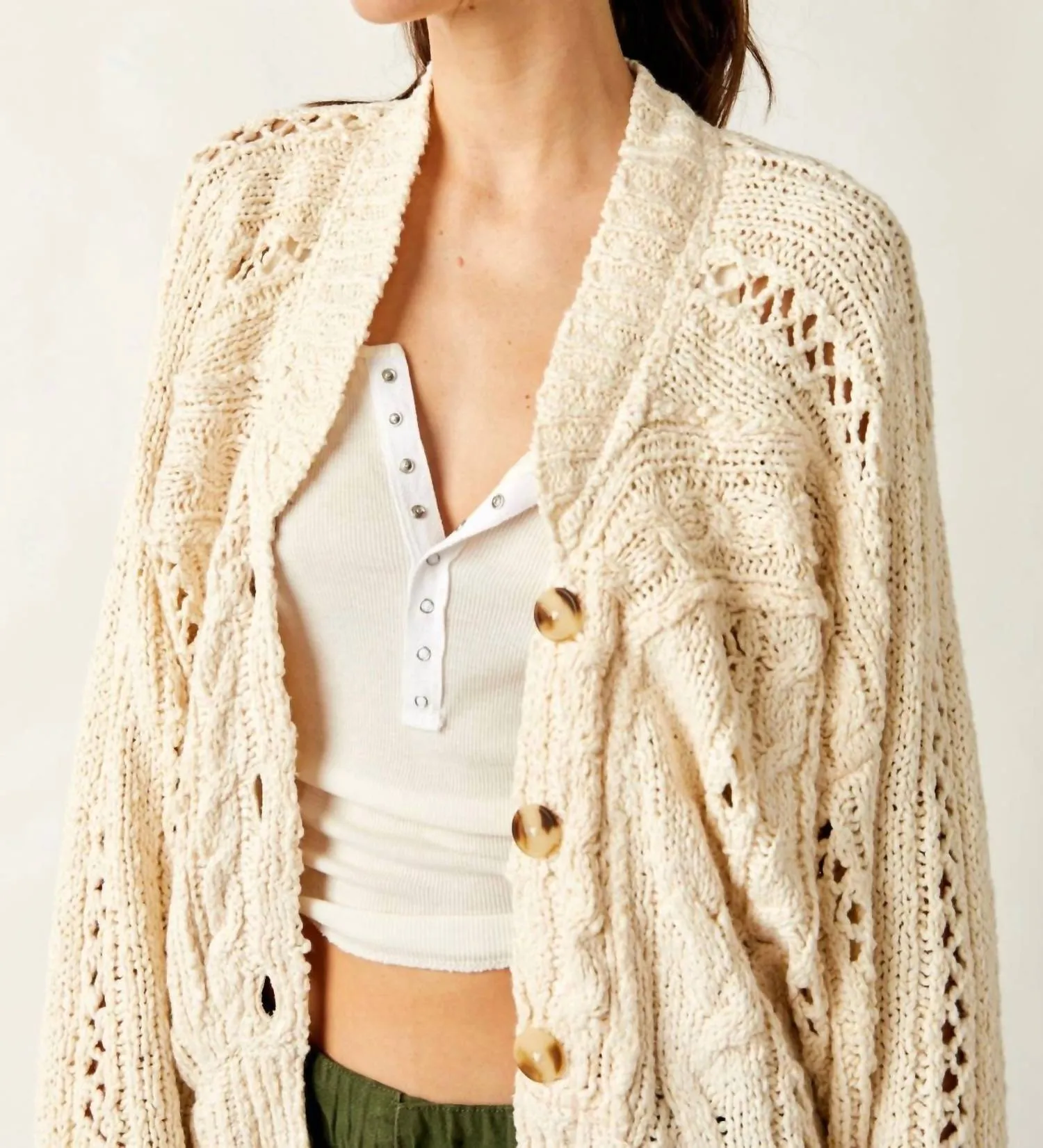 Cable Cardigan