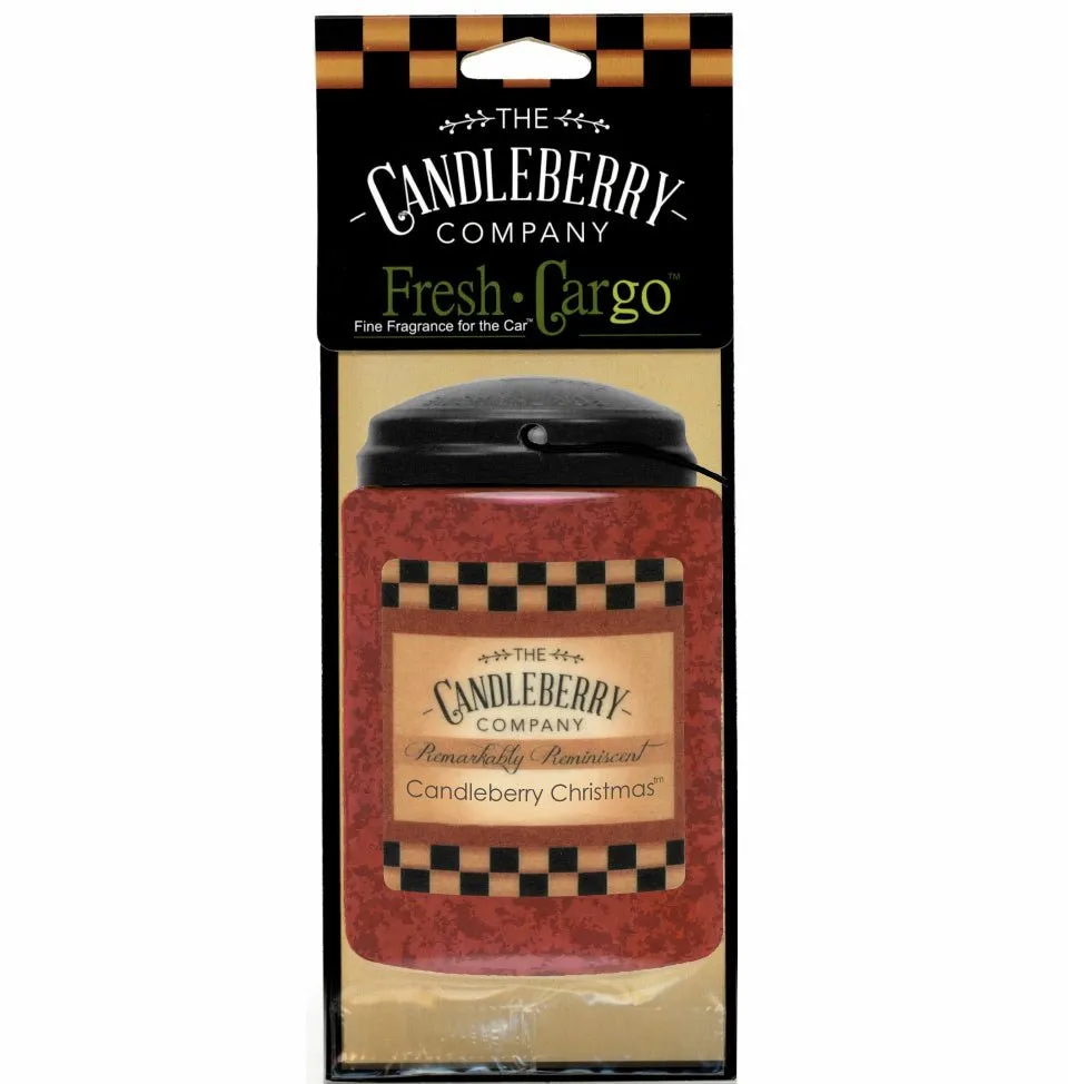 Candleberry Christmas™- "Fresh Cargo", Scent for the Car (2-PACK)