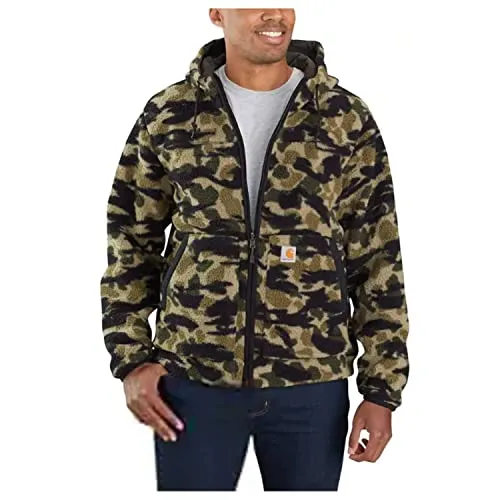 Carhartt 104992 Men's Rain Defender Relaxed Fit Fleece Reversible Jacket