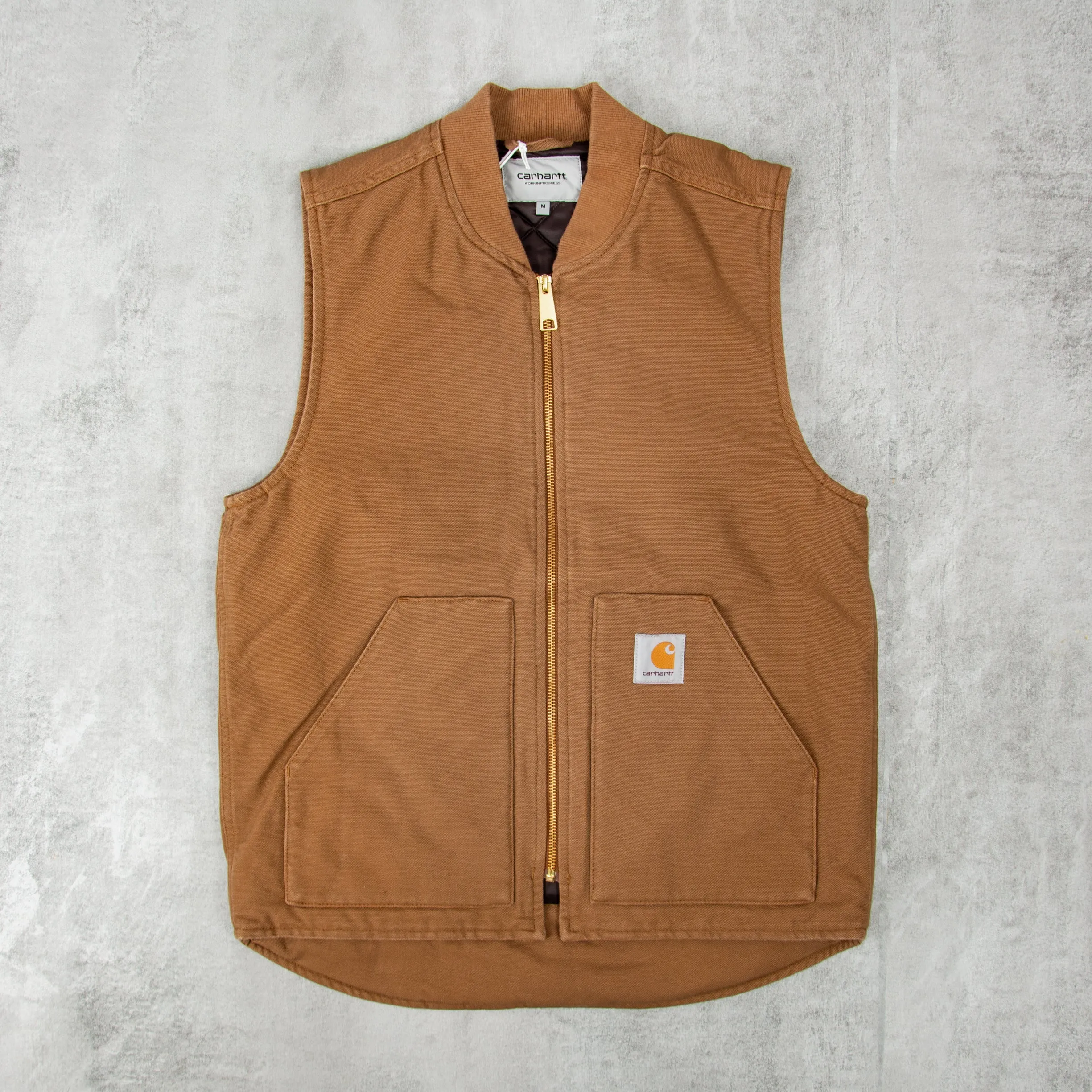 Carhartt WIP Classic Vest Rinsed - Hamilton Brown