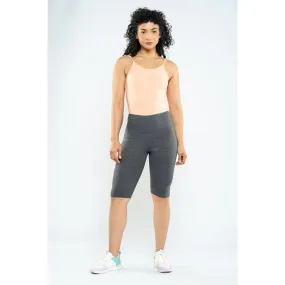 Charcoal Plain Legging Shorts