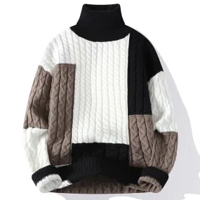 Couple Wear Turtleneck Pullover Thick Sweater Soft Warm Pure Cashmere Simple Bottoming Shirt