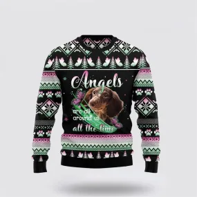 Dachshund Angel Dog Ugly Christmas Sweater For Men And Women, Gift For Christmas, Best Winter Christmas Outfit