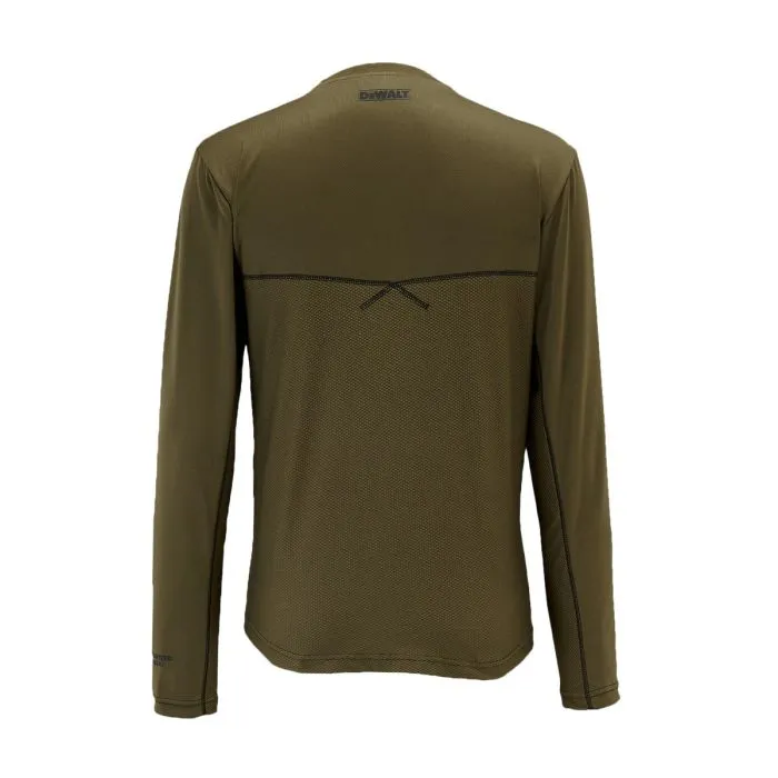 DeWalt Truro Khaki Long Sleeve Performance T-Shirt