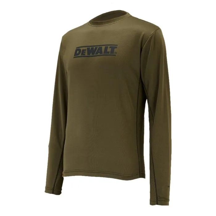 DeWalt Truro Khaki Long Sleeve Performance T-Shirt