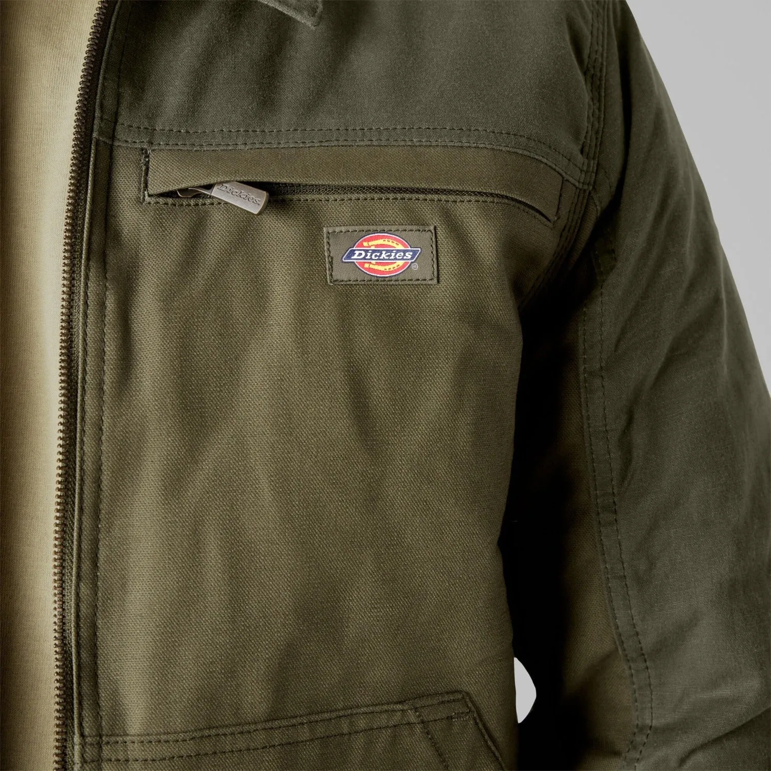 Dickies Men's Durable Water Repellent Tradebuild Canvas Full-Zip Jacket