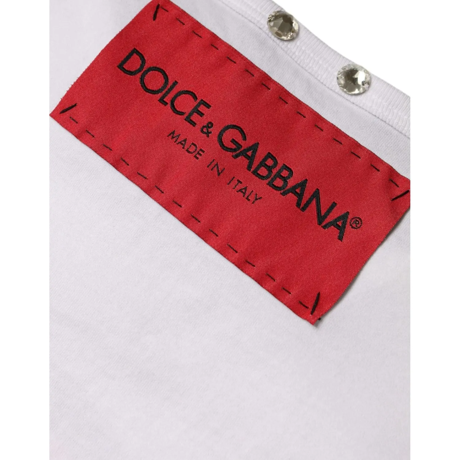 Dolce & Gabbana White I Love The Love Embellished Tank Top