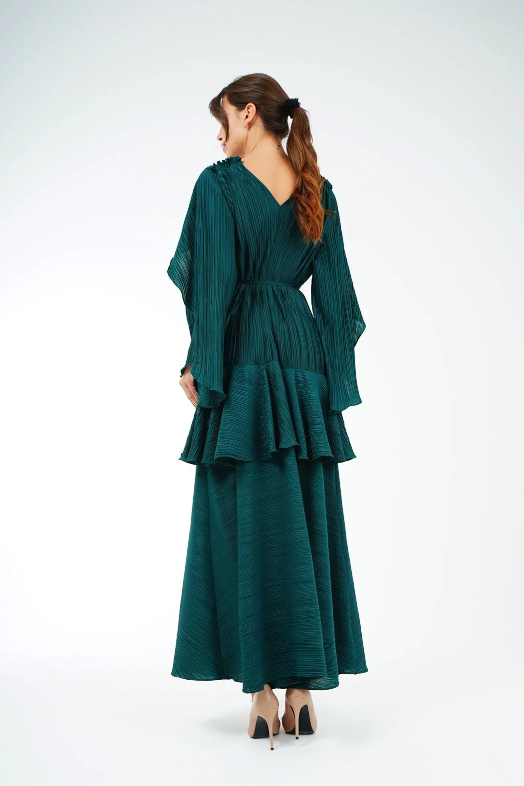 Dorothy Multi-Layer Drape Sleeves Dress