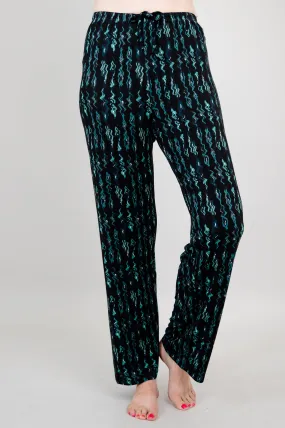 Dream Pant, Teal Abstract, Bamboo - Final Sale