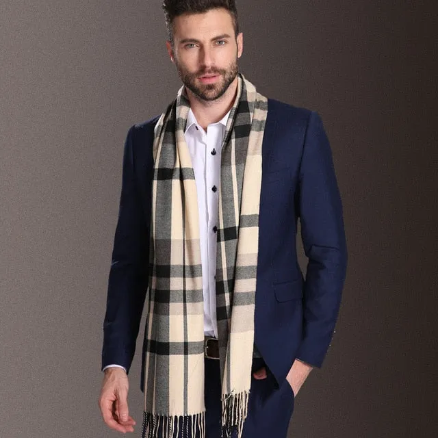 Duke of Downtown Designer Plaid Scarf