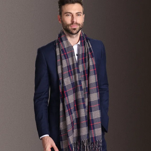 Duke of Downtown Designer Plaid Scarf