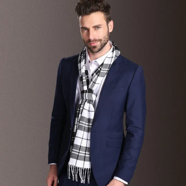 Duke of Downtown Designer Plaid Scarf