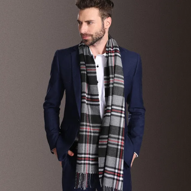 Duke of Downtown Designer Plaid Scarf