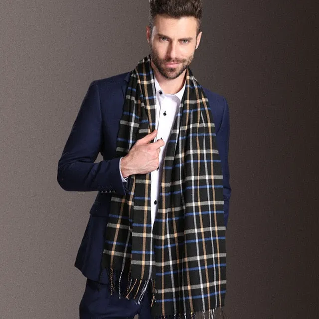 Duke of Downtown Designer Plaid Scarf