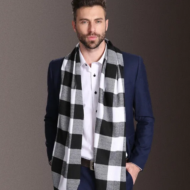 Duke of Downtown Designer Plaid Scarf