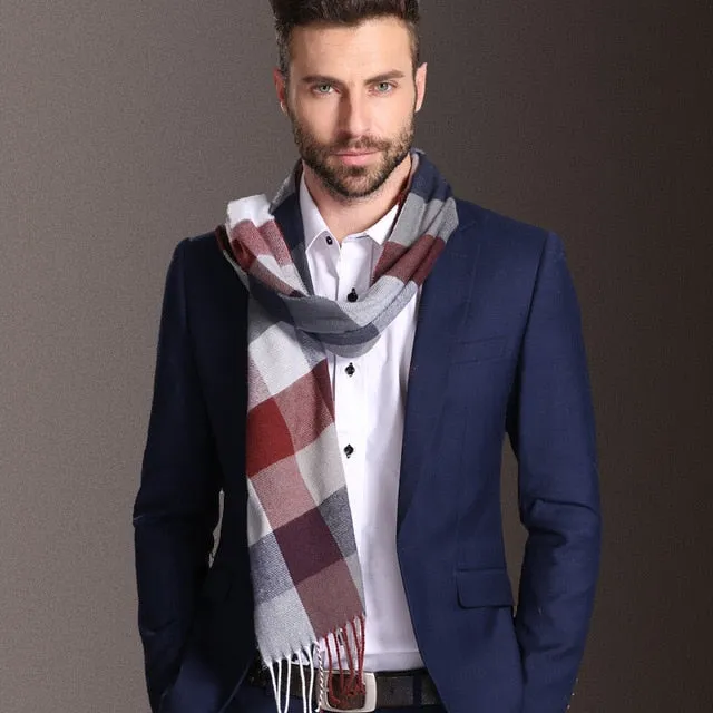 Duke of Downtown Designer Plaid Scarf