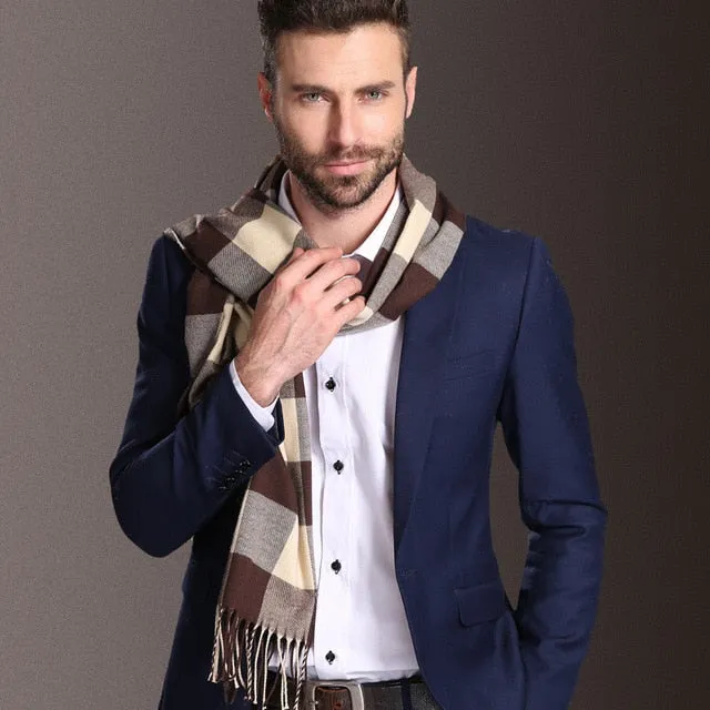 Duke of Downtown Designer Plaid Scarf