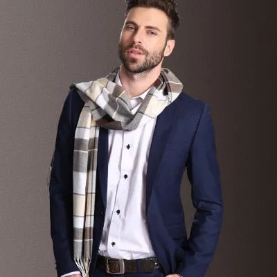 Duke of Downtown Designer Plaid Scarf