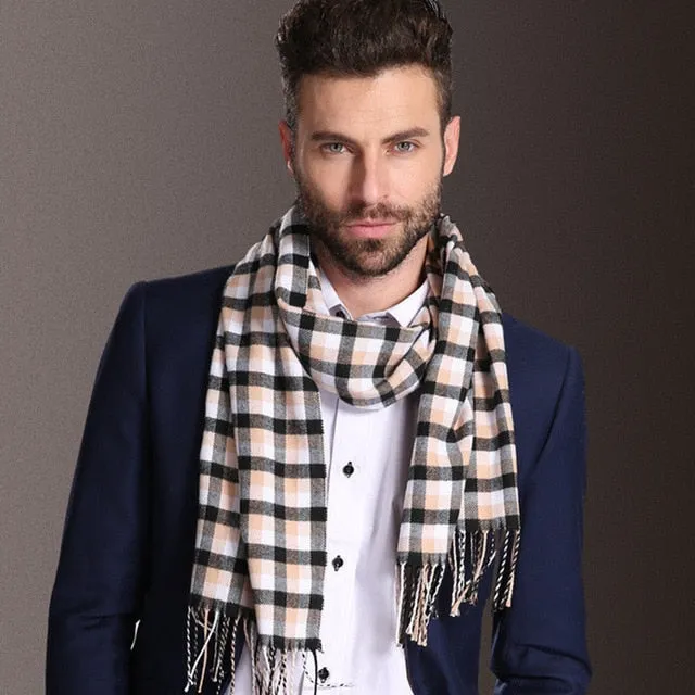 Duke of Downtown Designer Plaid Scarf